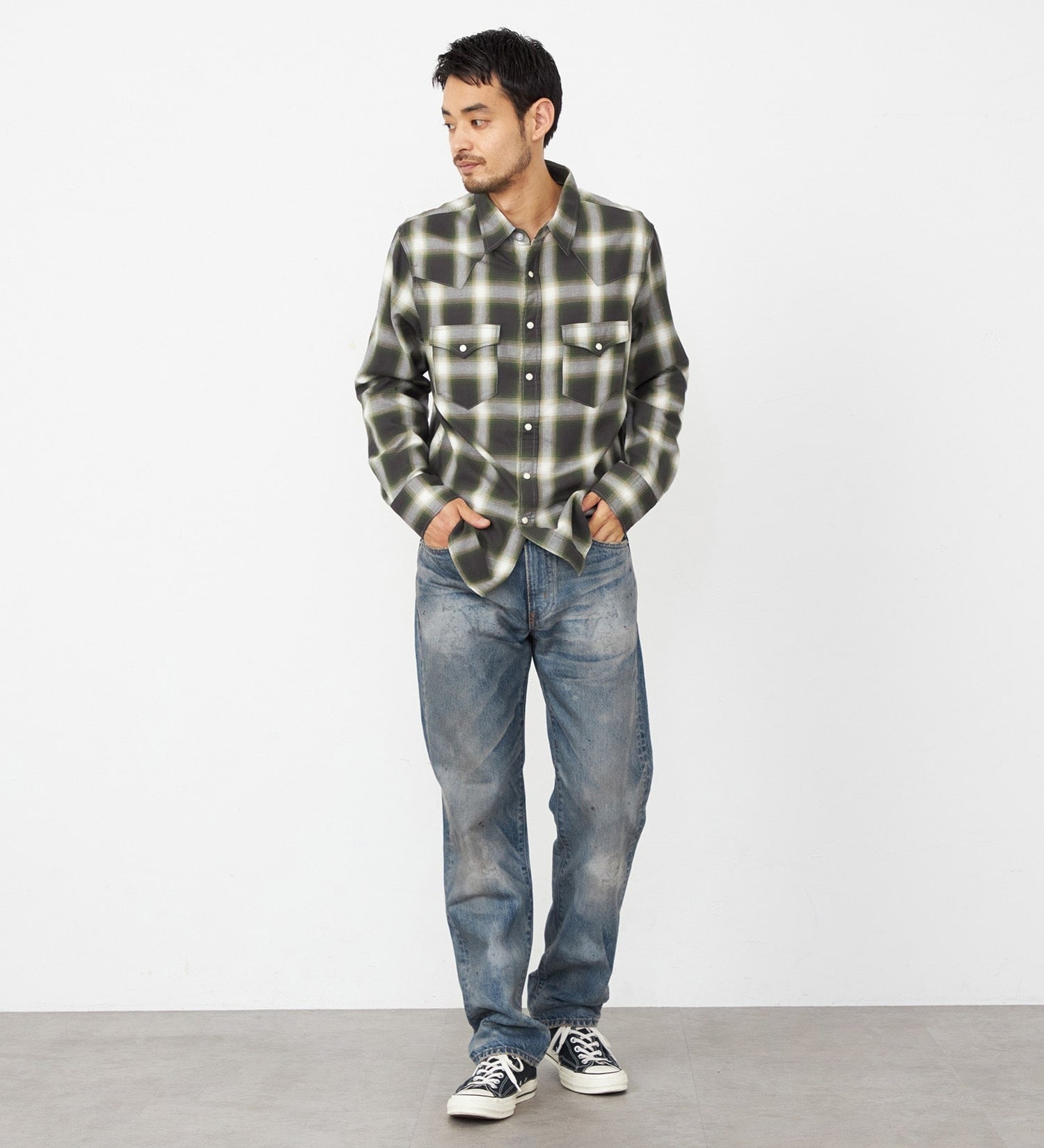 E50323-1036 503 REGULAR STRAIGHT USED - MEDIUM BLUE