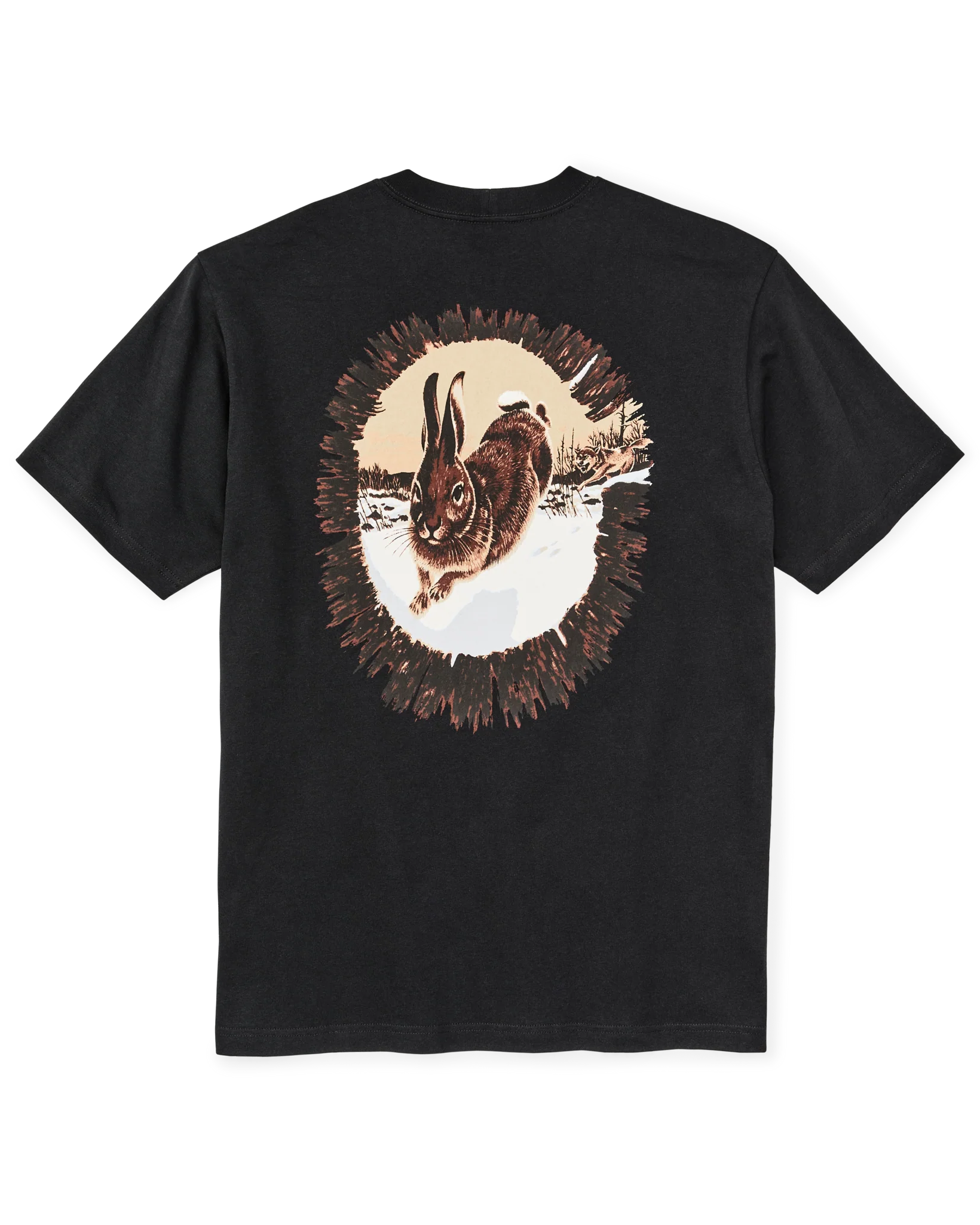 HARE CHASE GRAPHIC T-SHIRT - BLACK/HARE CHASE