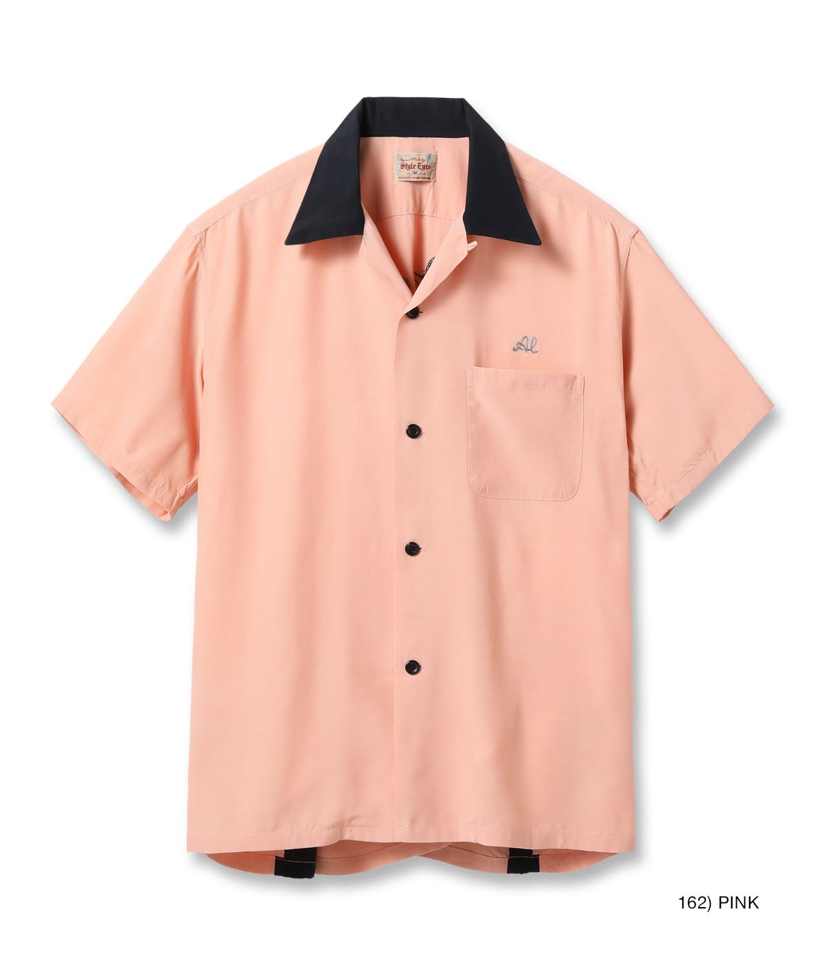 SE39458 RAYON BOWLING SHIRT “JAX BEER” - PINK