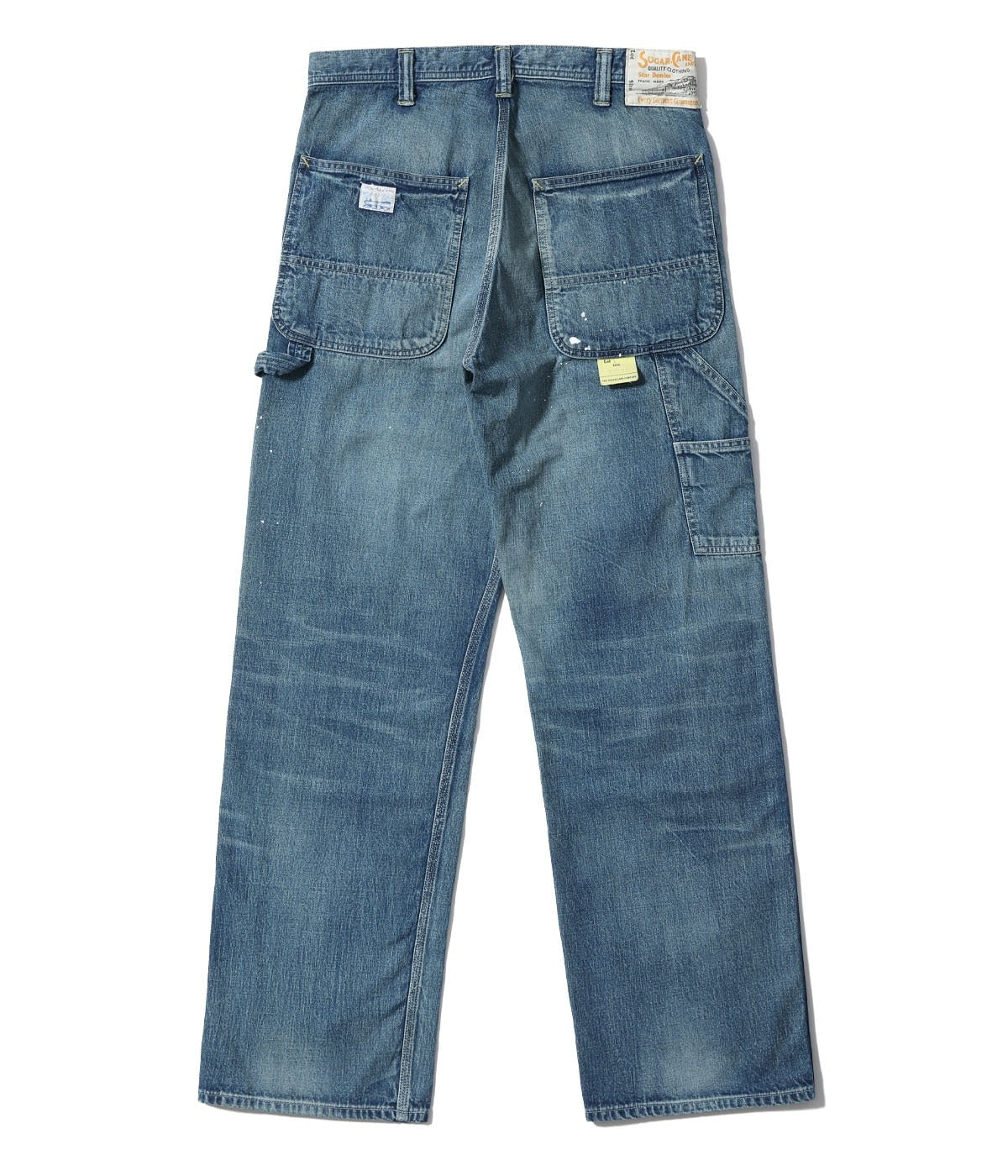 SC42549 11oz. BLUE DENIM WORK PANTS AGED MODEL - INDIGO