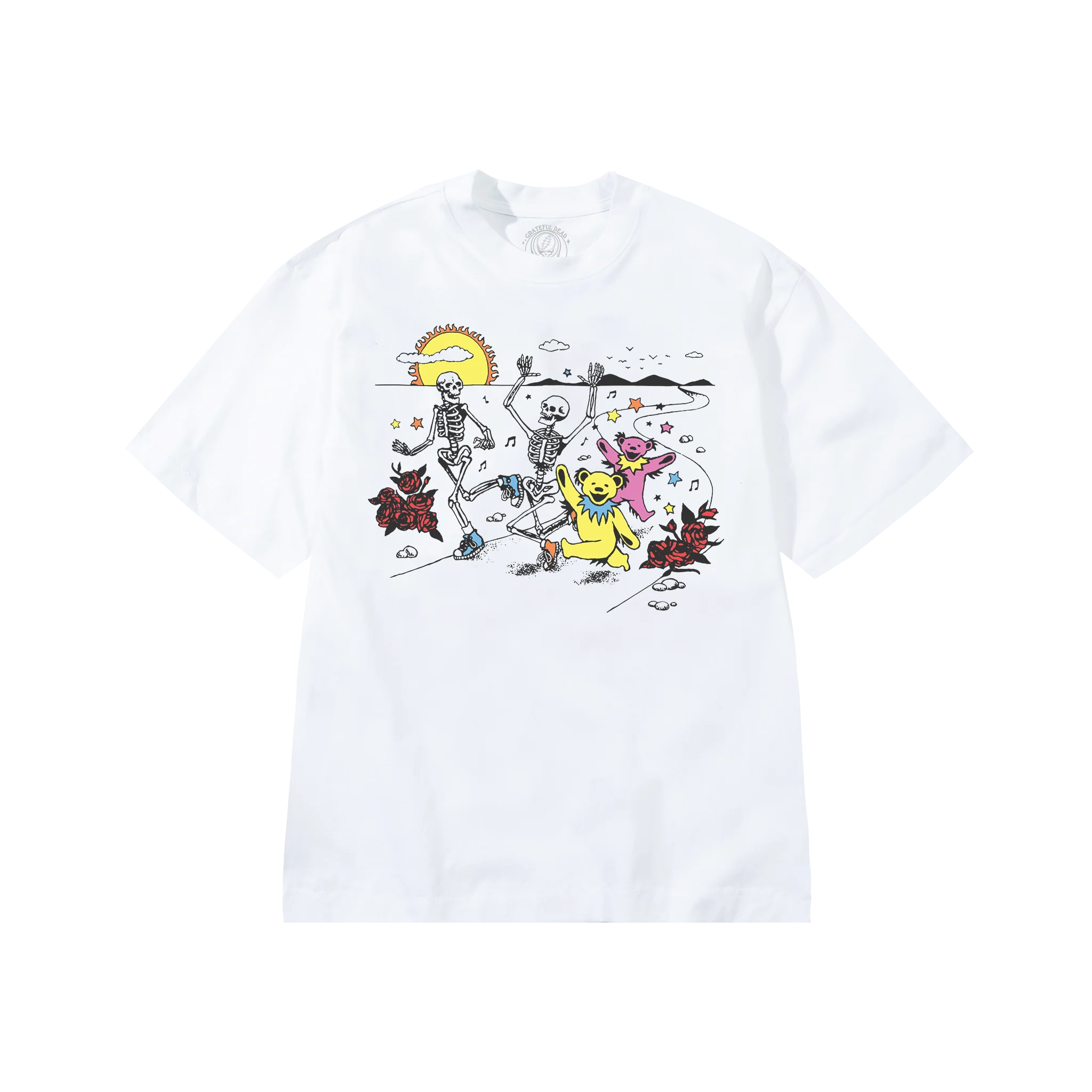GRATEFUL DEAD GOLDEN ROAD UV T-SHIRT - WHITE