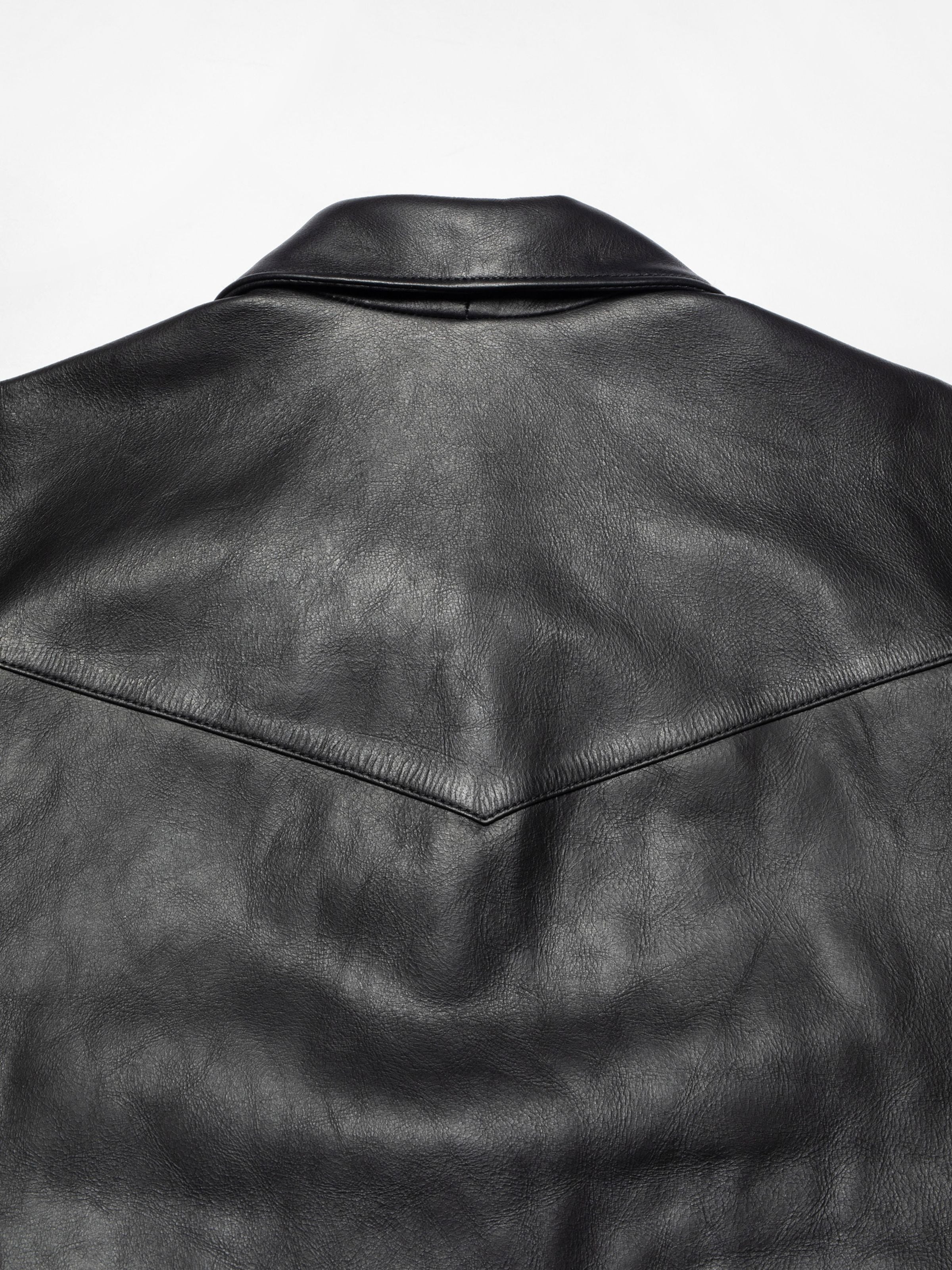 Eddy Rider Leather Jacket - Black