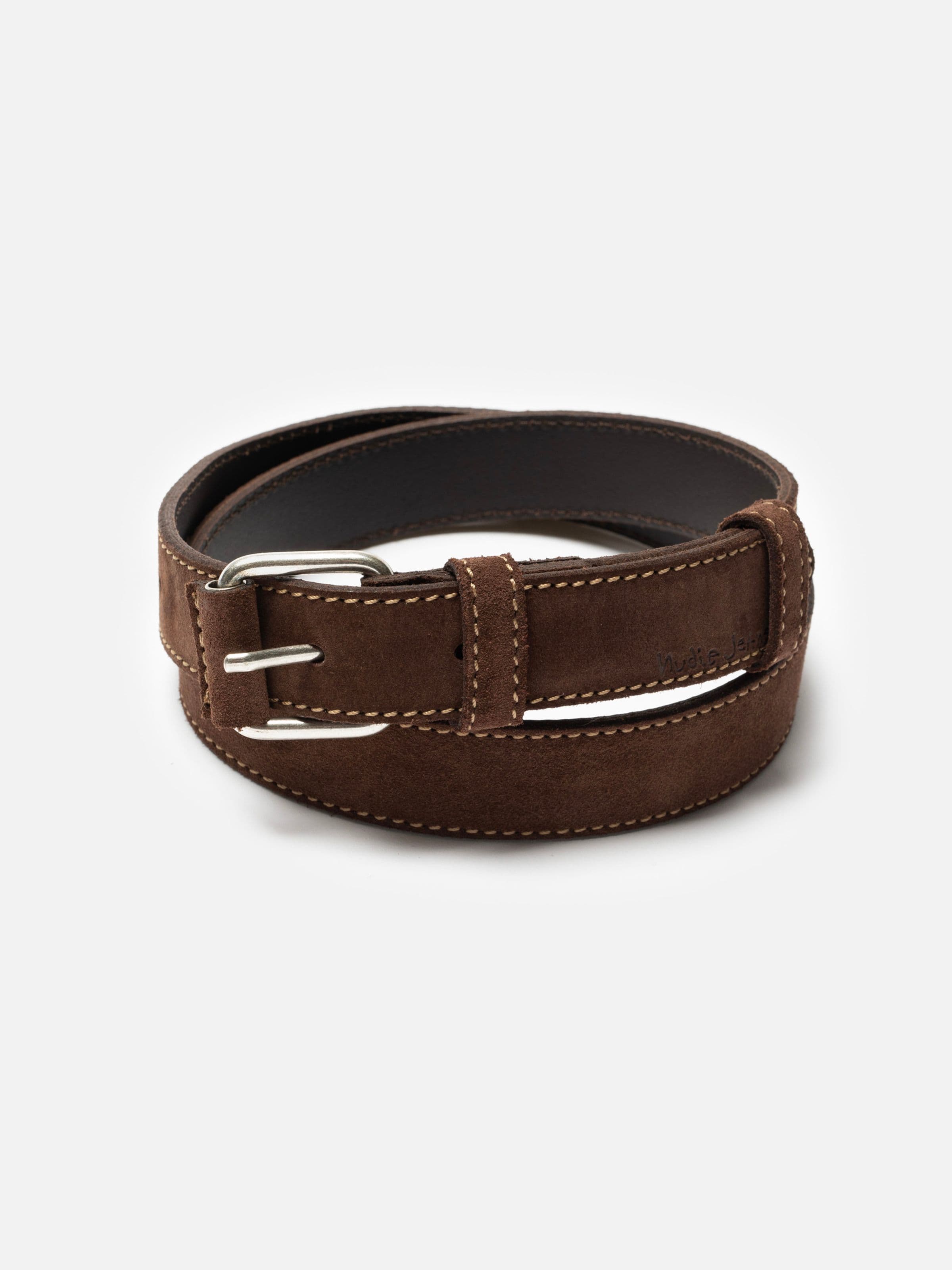 Dwayne Suede Belt - Dark Brown