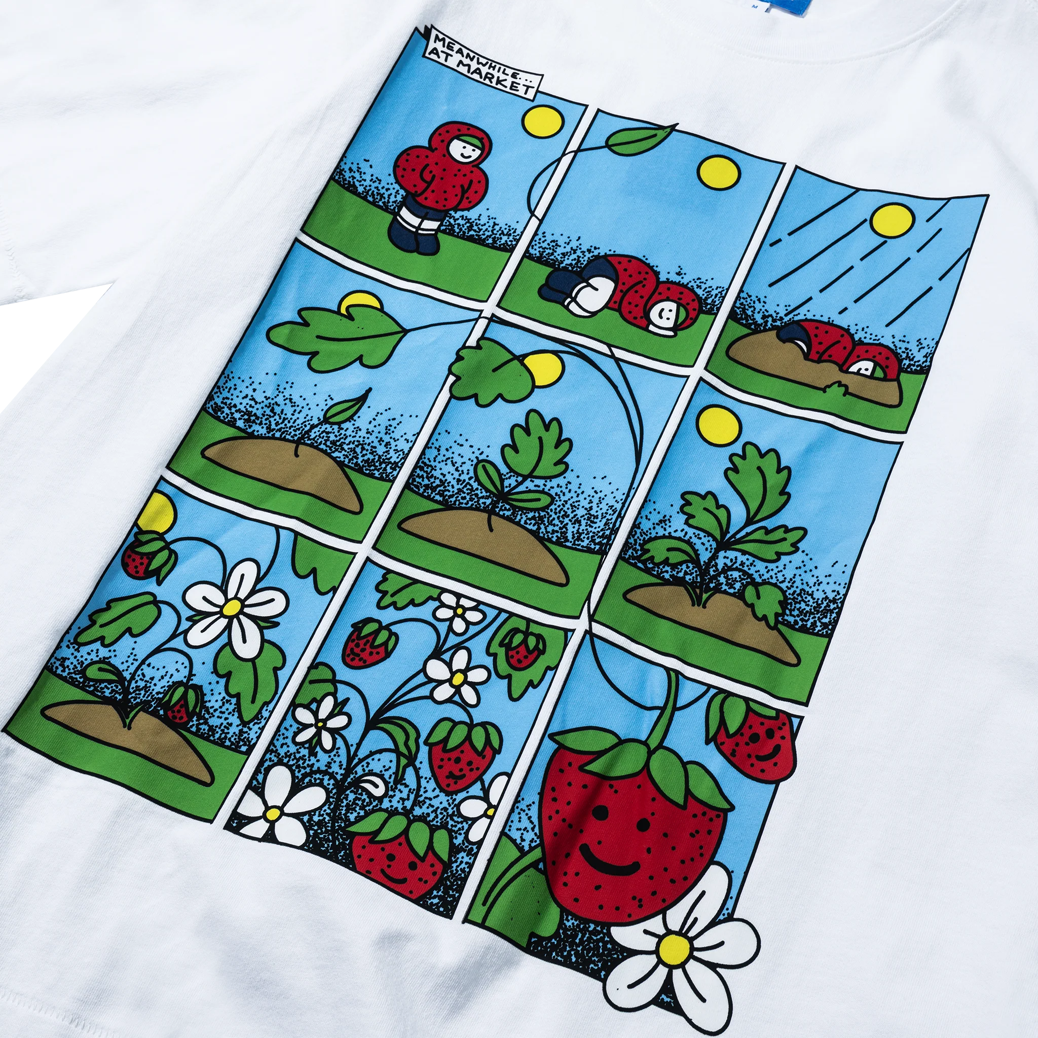ABUNDANCE COMIC T-SHIRT - WHITE