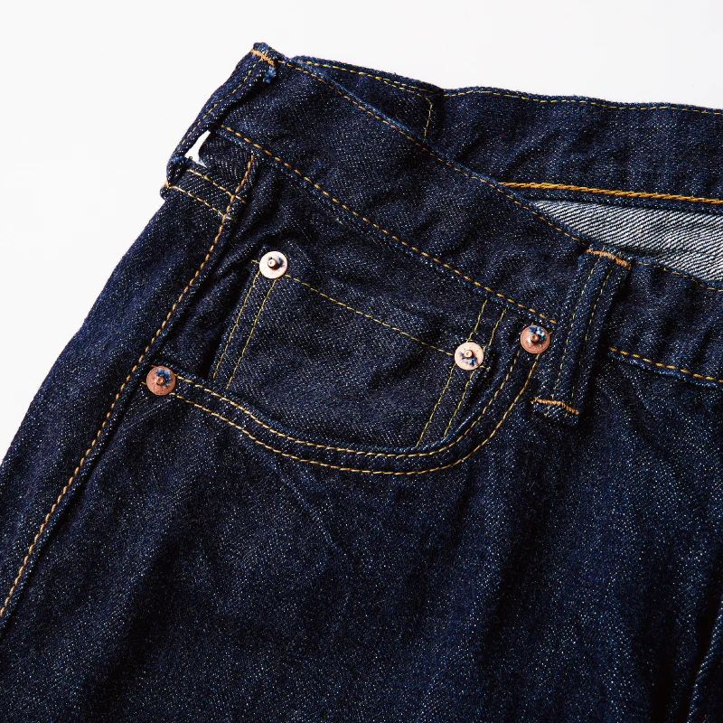 0105W Wide Denim 13.7oz (One Wash) - INDIGO