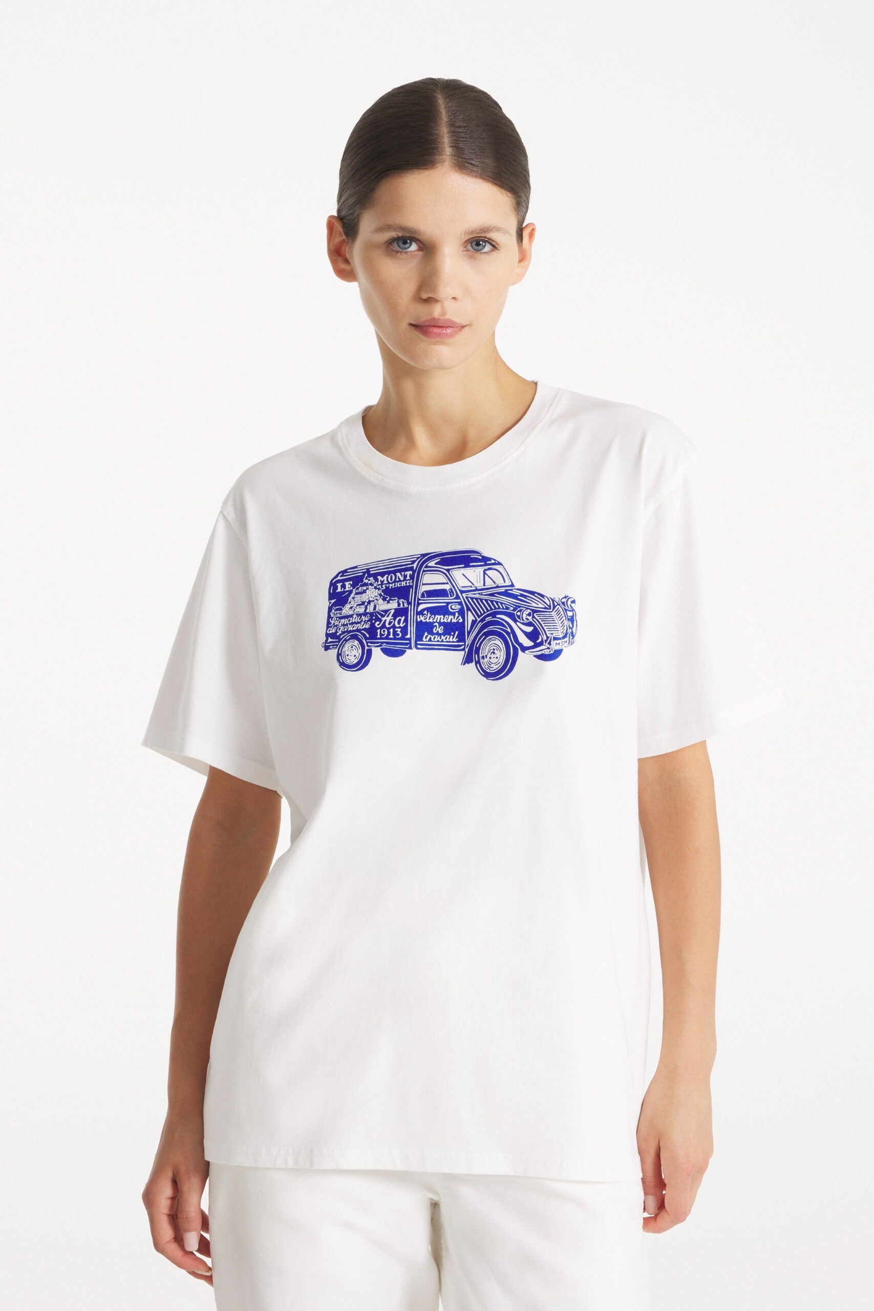 TERIU- T-SHIRT VAN PRINT - WHITE