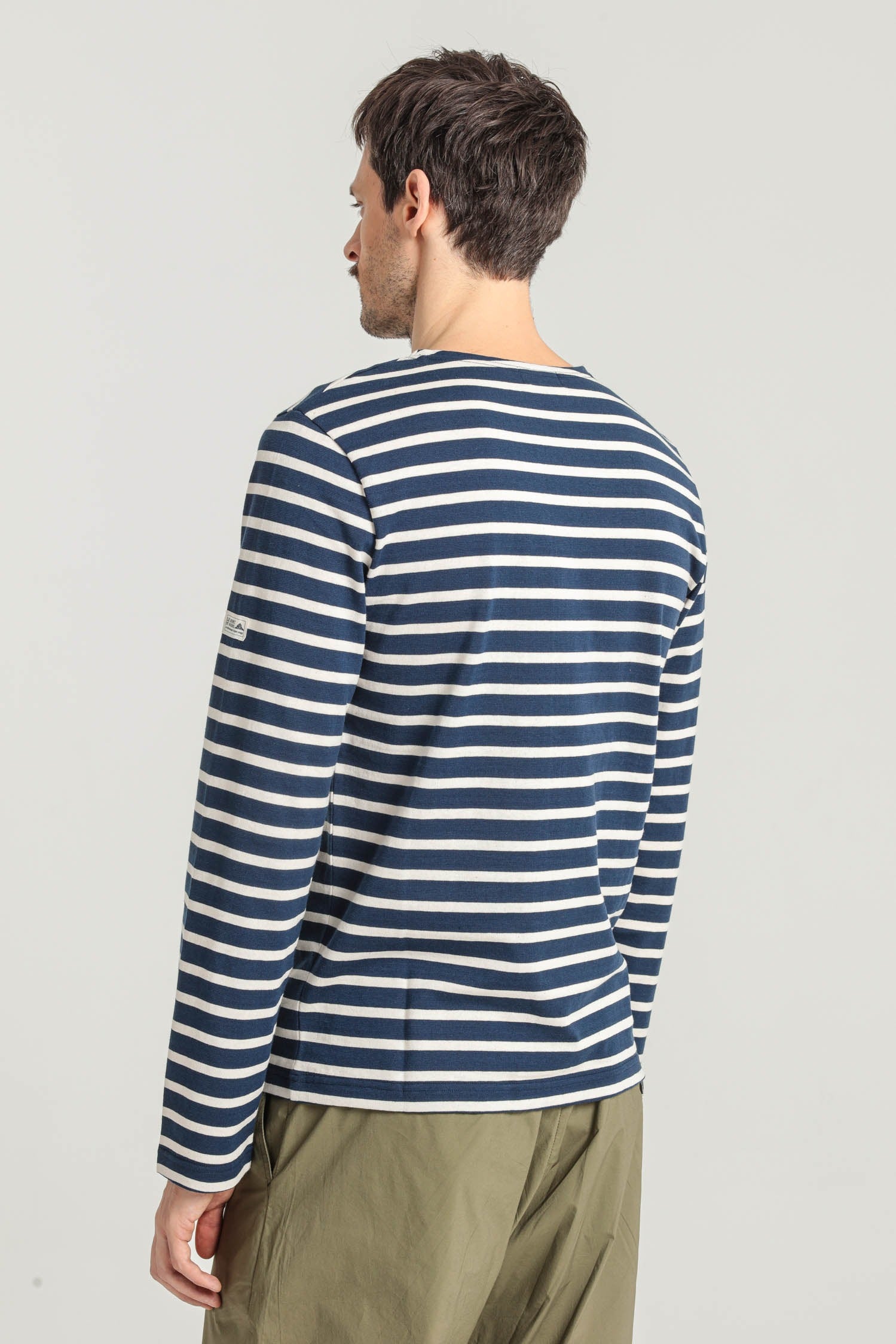 Thurin – Marinière with long sleeves - NAVY/OFF WHITE