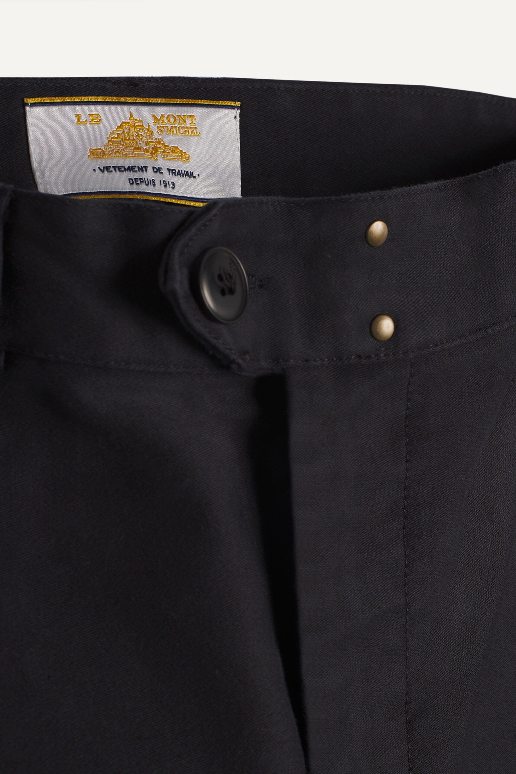 Perig – Wide leg work pants - BLACK