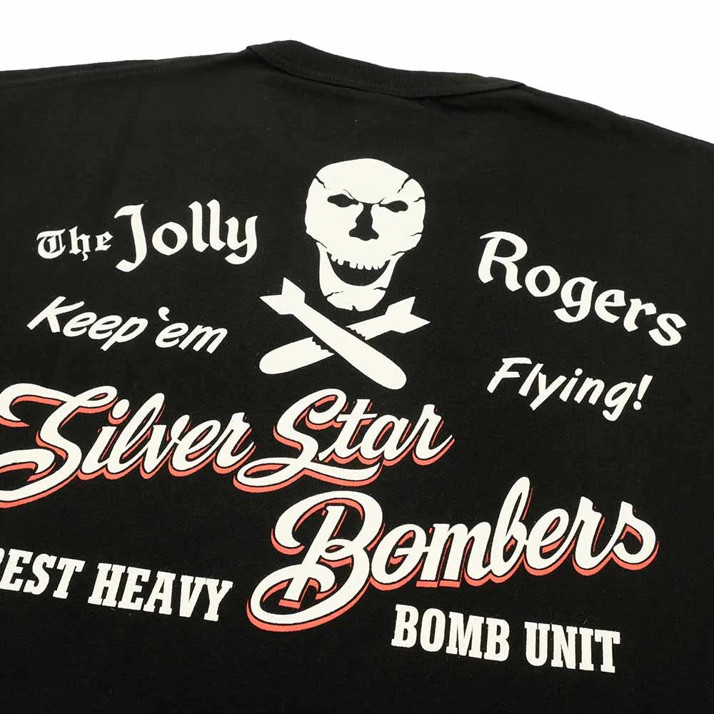 BR79577 GOVERNMENT ISSUE T-SHIRT 90th BOMB GROUP JOLLY ROGERS - BLACK