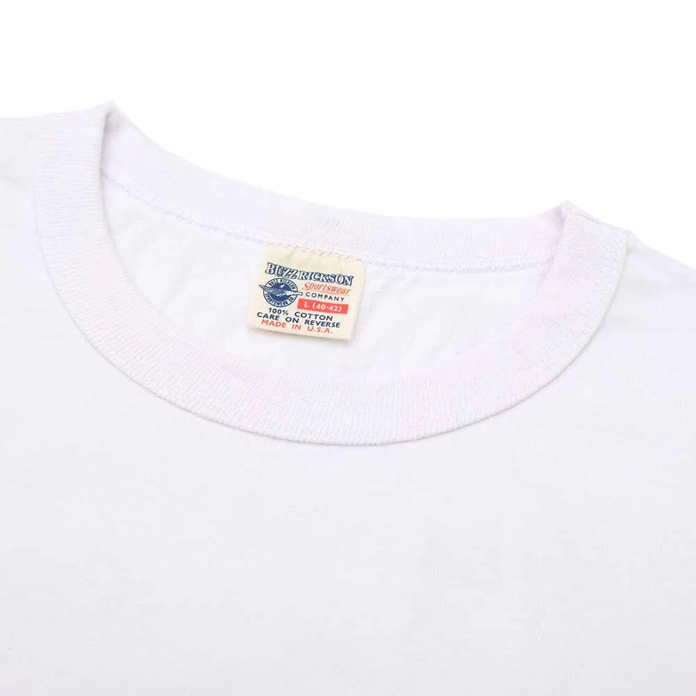 BR79581 S/S POCKET T-SHIRT 3rd SQ AMERICAN VOLUNTEER GROUP - WHITE