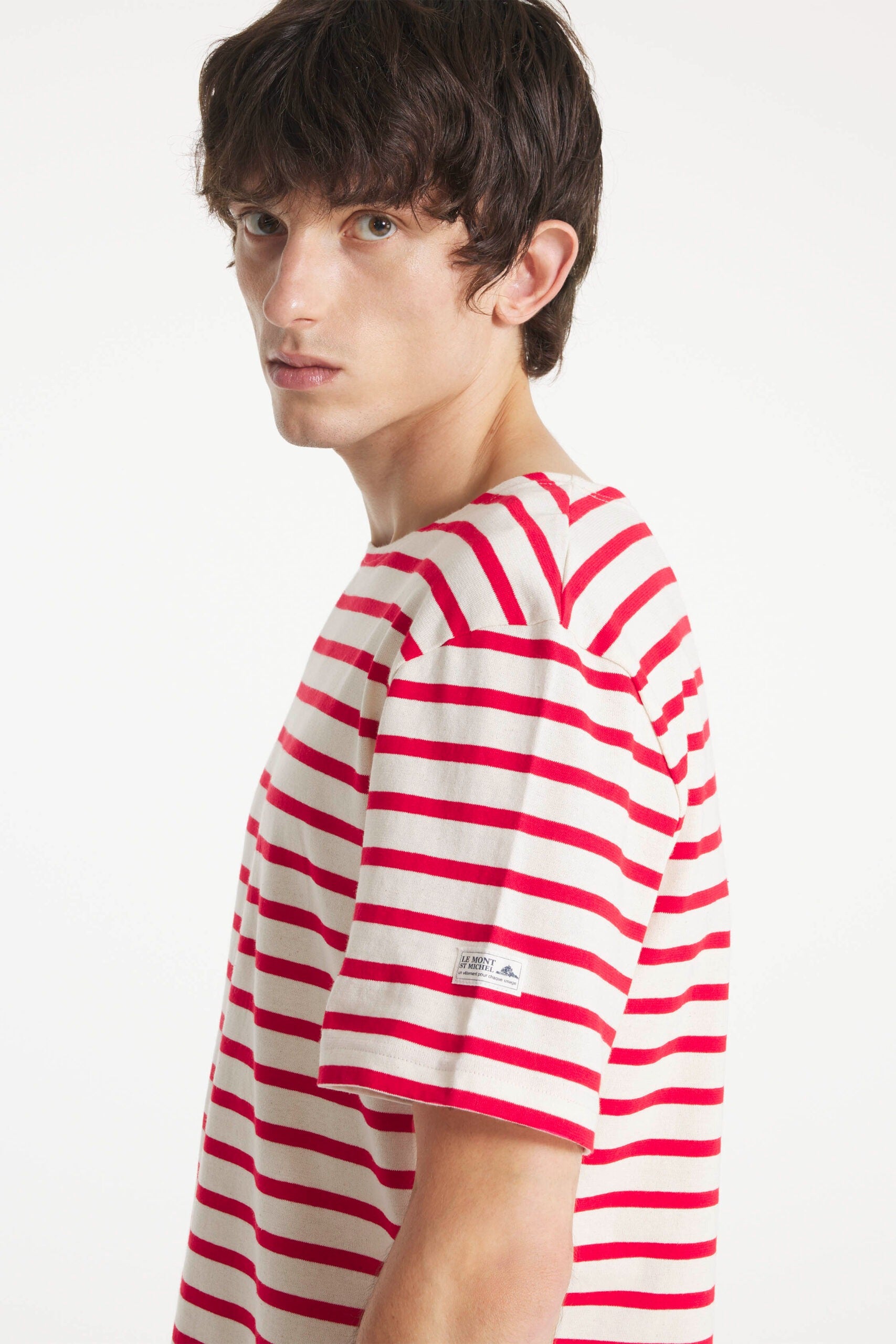 Thibalt – Short-sleeved sailor - OFF WHITE/RED