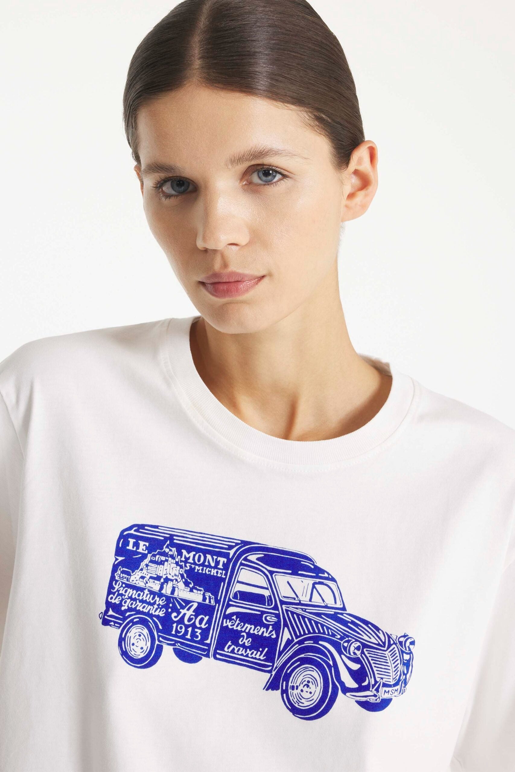 TERIU- T-SHIRT VAN PRINT - WHITE