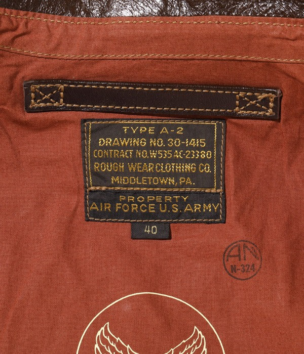 BR80593 Type A-2 “CONTRACT No. W535 AC-23380 ROUGH WEAR CLOTHING CO.” - SEAL BROWN