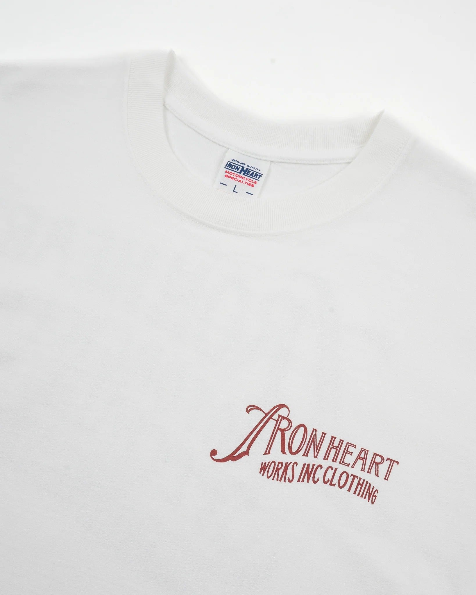 IHT-2501 7.5oz Printed Loopwheel Crew Neck T-Shirt - WHITE
