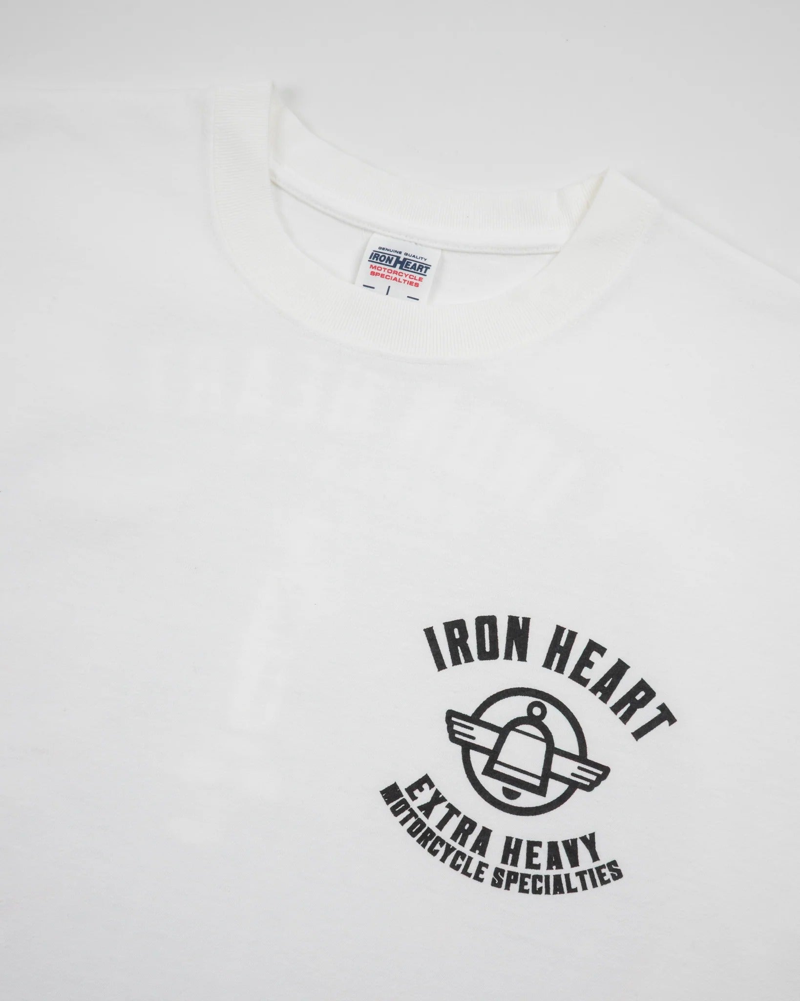 IHT-2503 7.5oz Printed Loopwheel Crew Neck T-Shirt - WHITE