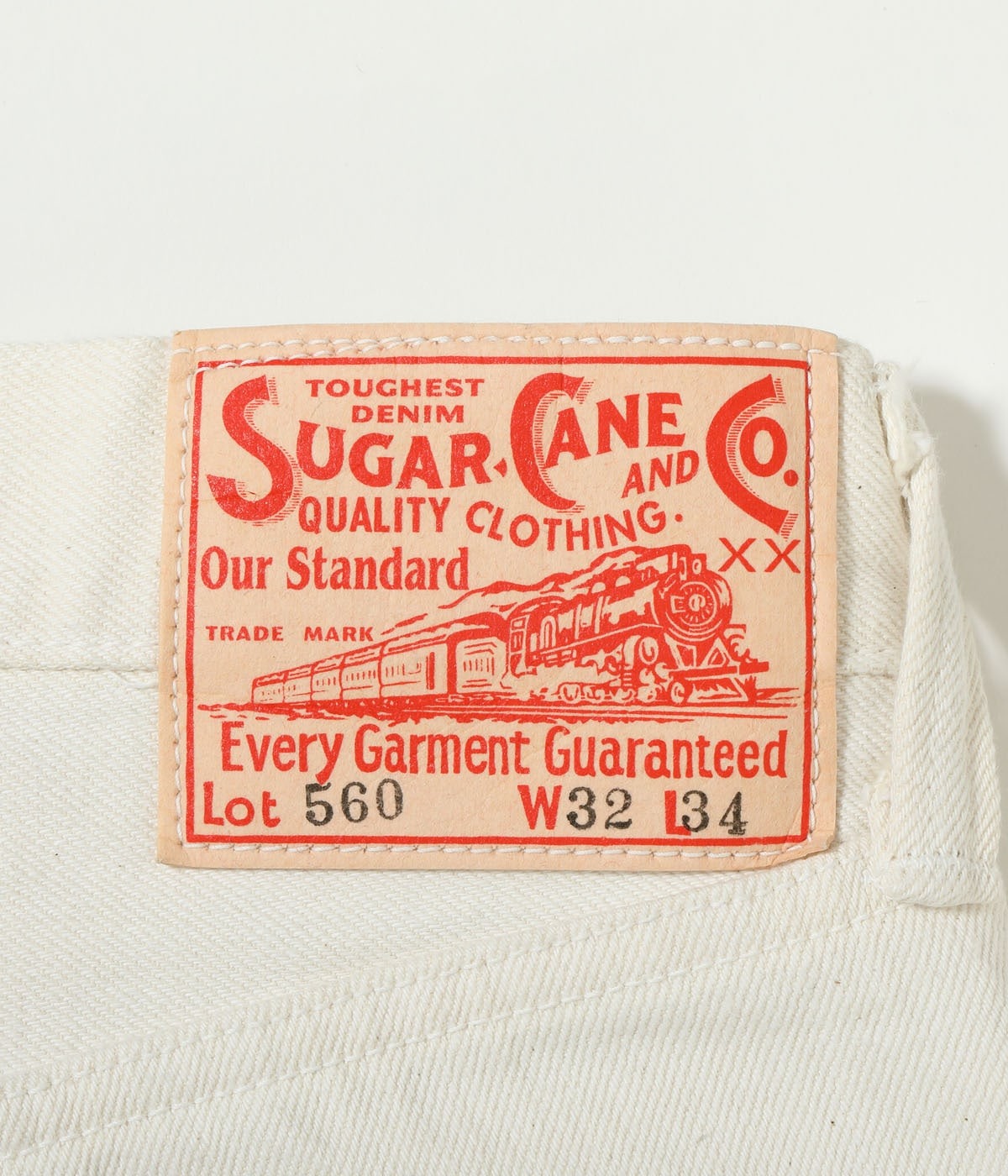 SC42560 13oz. WHITE DENIM “1947 MODEL” (REGULAR STRAIGHT) - WHITE