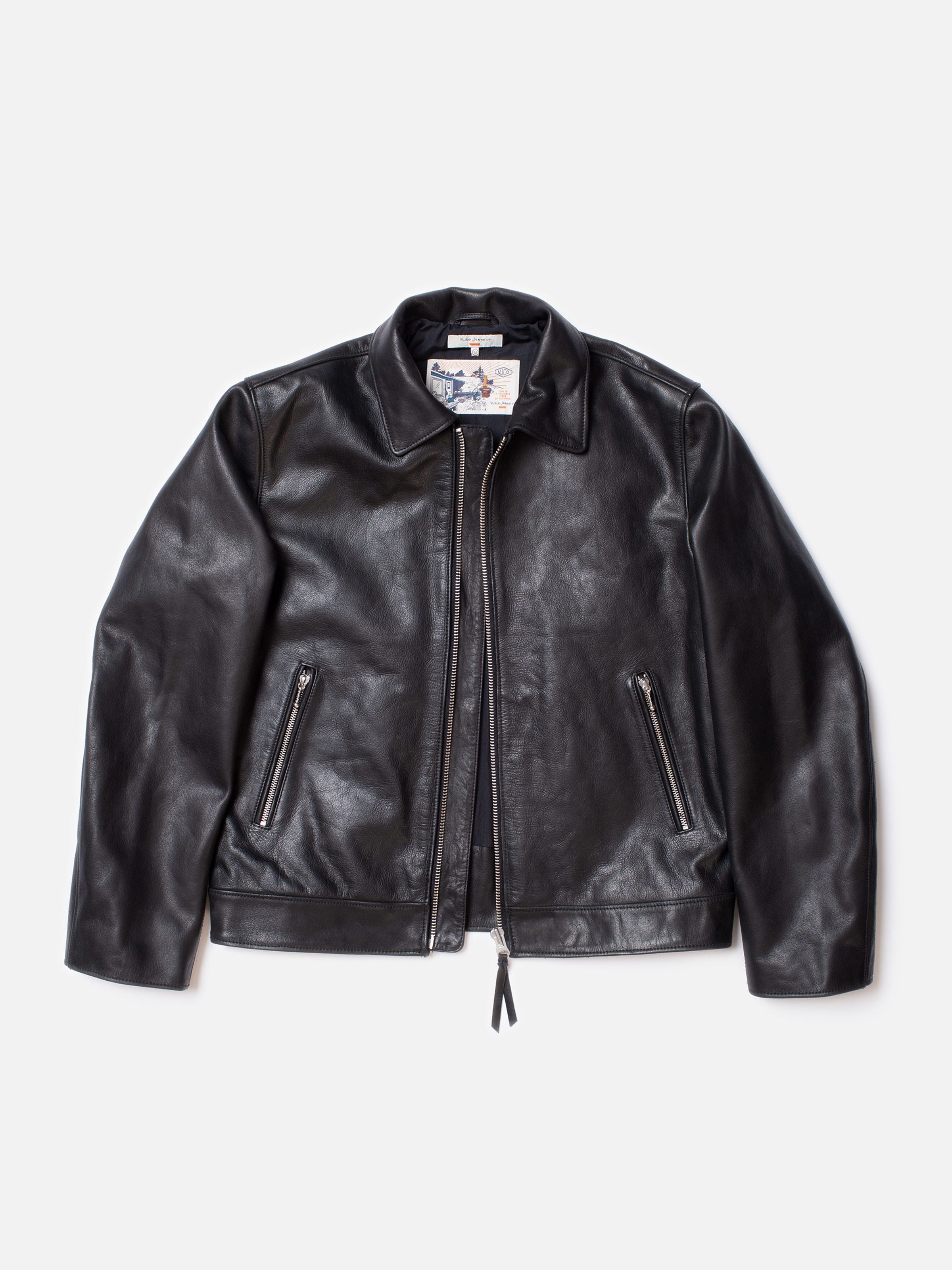 Eddy Rider Leather Jacket - Black