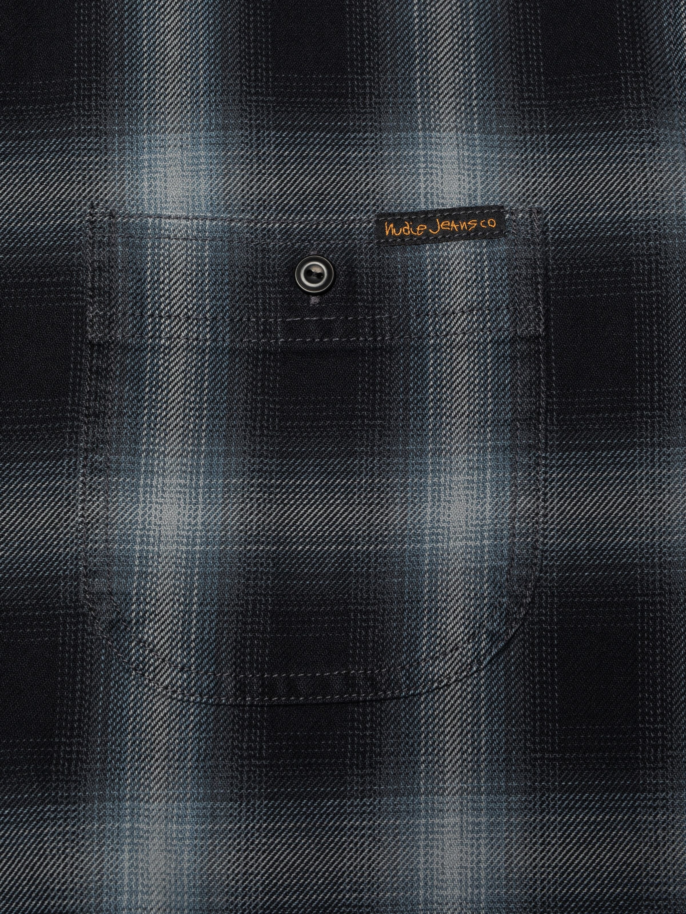 Julian Worker Shadow Check Shirt - Black