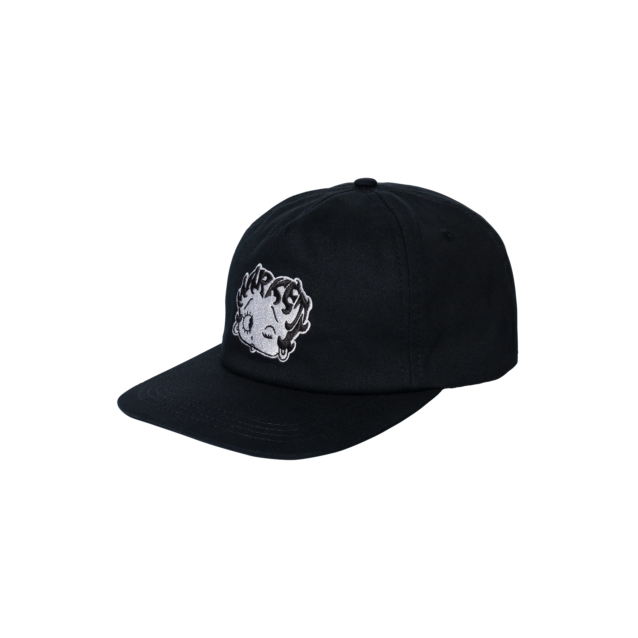 BETTY BOOP MASCOT 5 PANEL HAT - BLACK