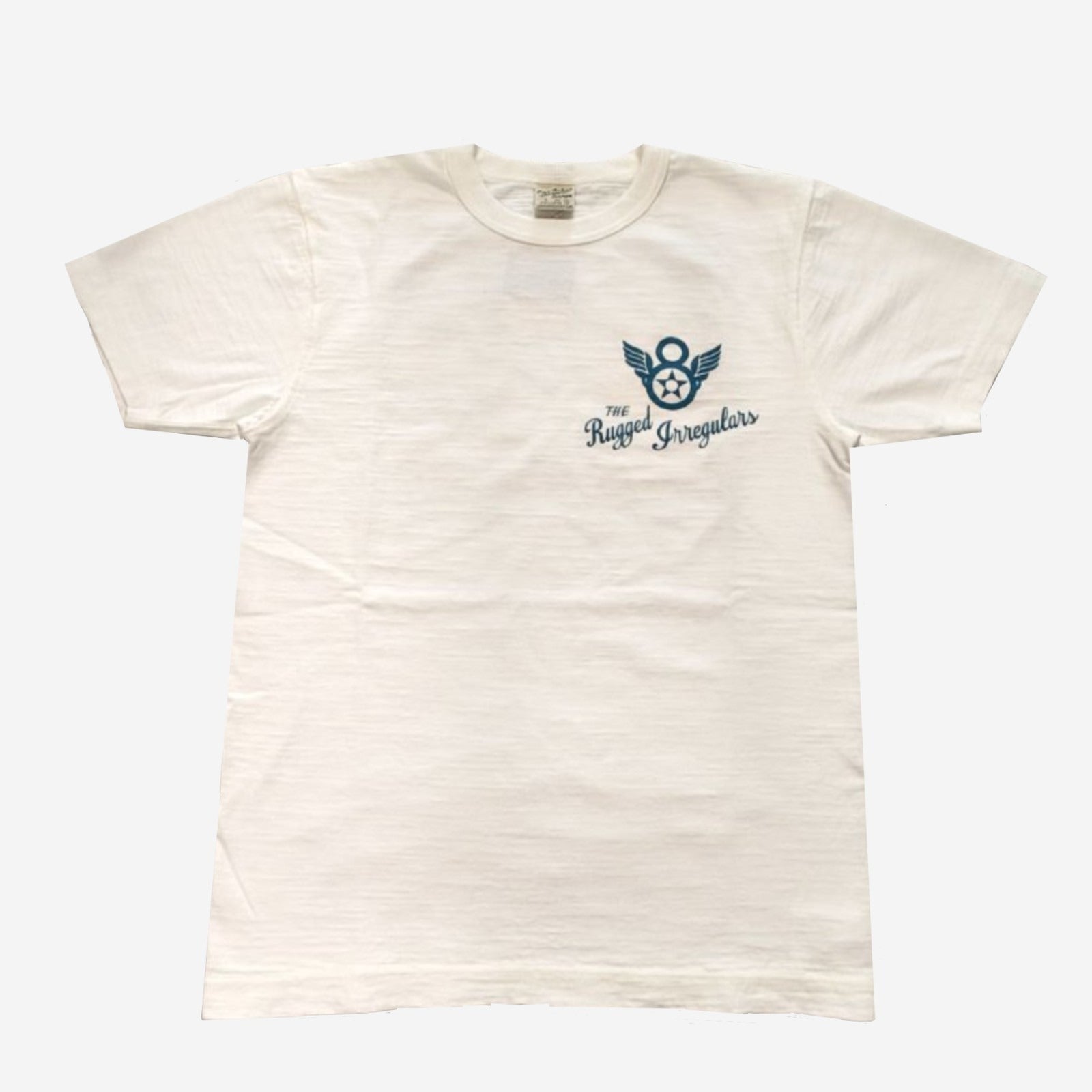 BR79563 SLUB YARN T-SHIRT 322nd BOMB SQ - WHITE