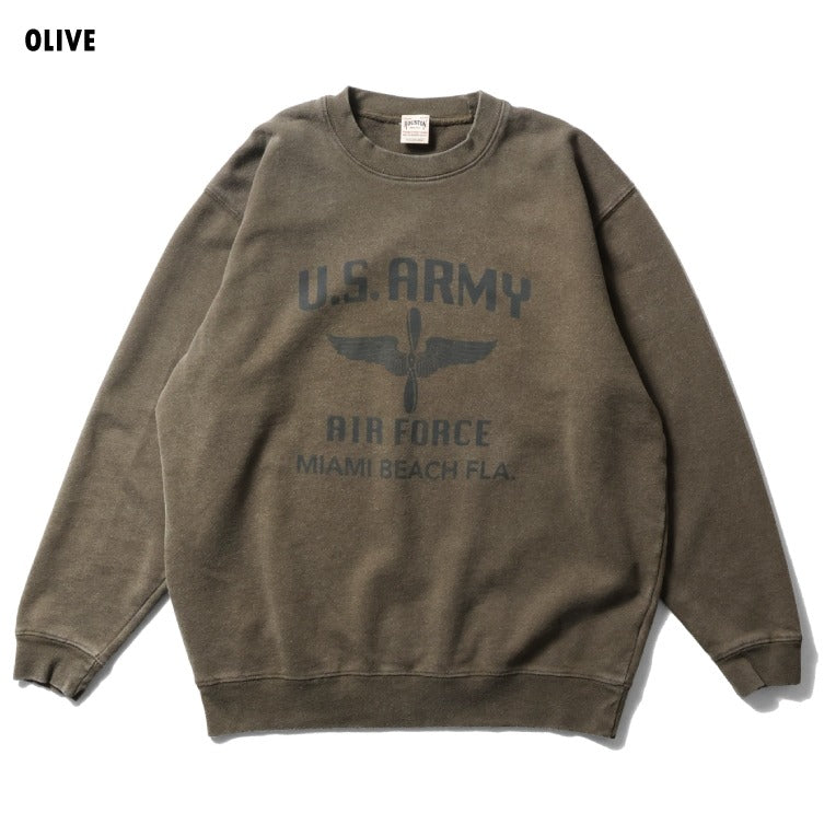 22356 POWDER FROST MILITARY SWEAT (WING) - OLIVE
