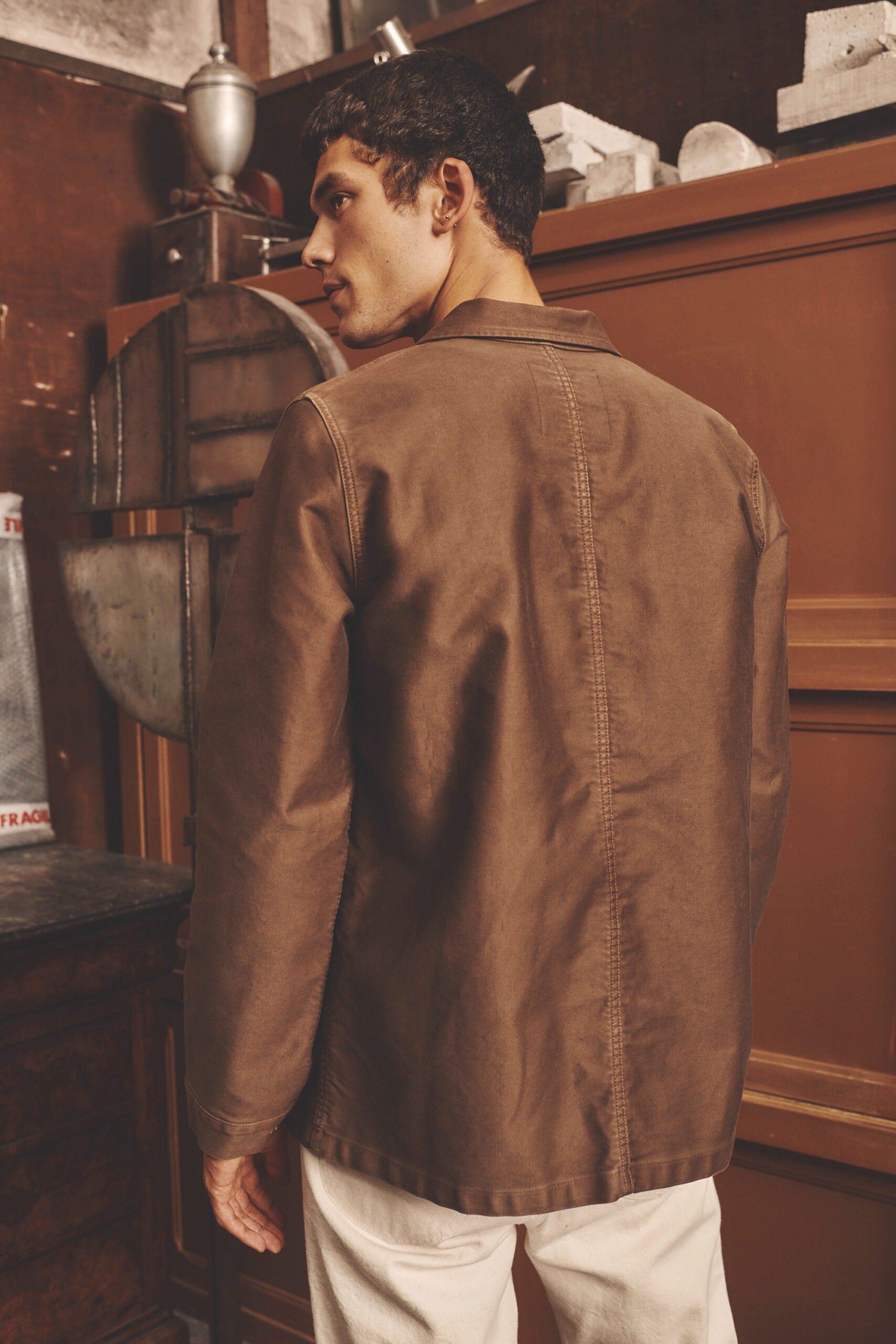 The Real Work Jacket - BROWN