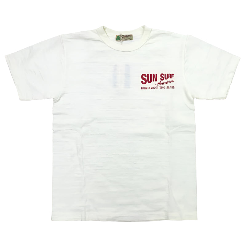 SS79378 S/S T-SHIRT "SUNSURF LOGO" - OFF WHITE