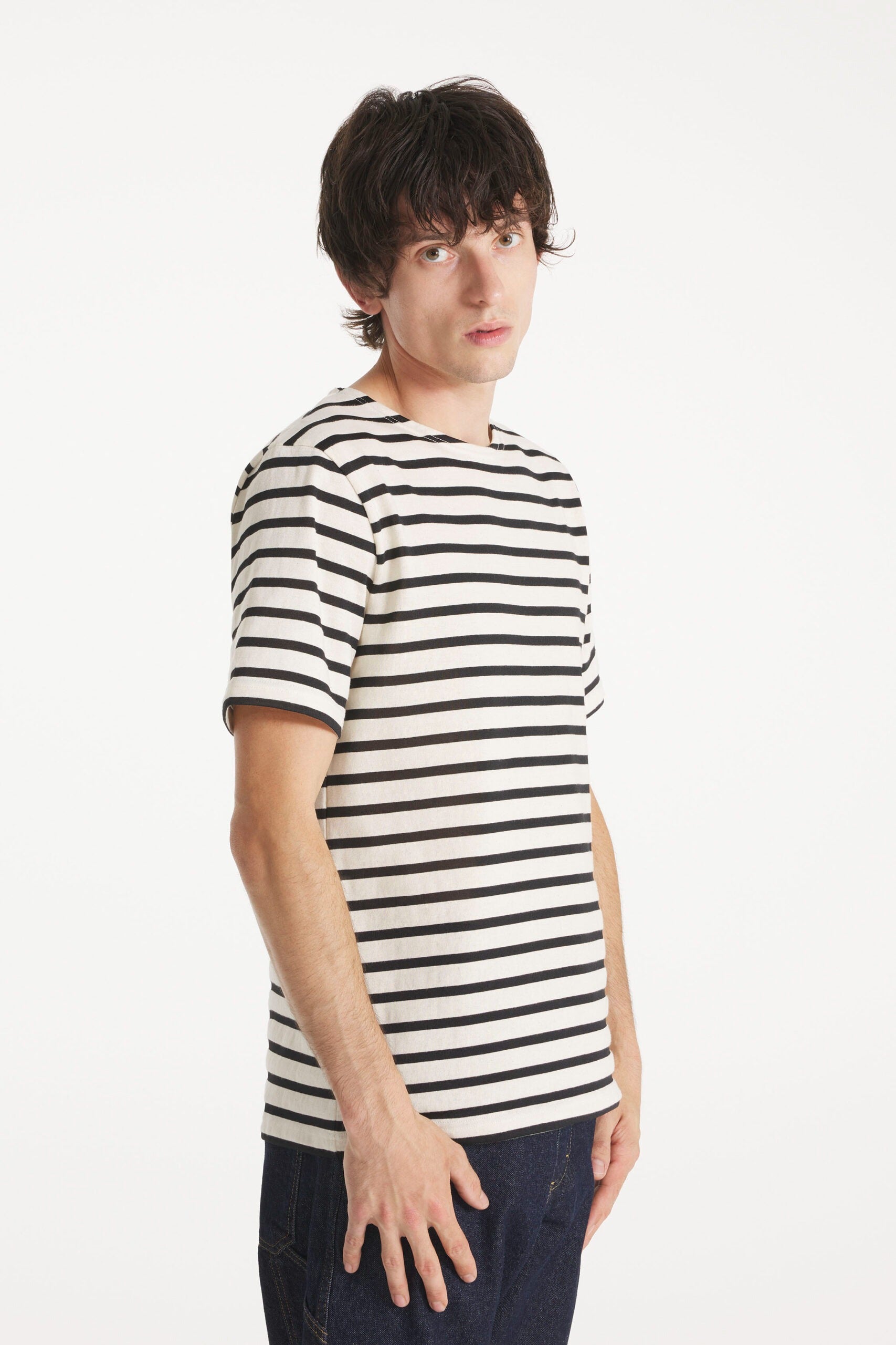 Thibalt – Short-sleeved sailor - OFF WHITE/BLACK
