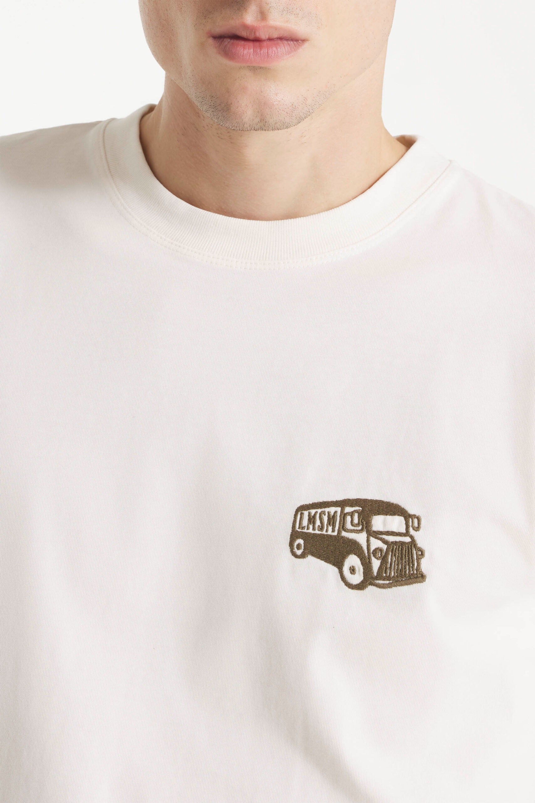 TOPI – EMBROIDERED T-SHIRT - OFF WHITE