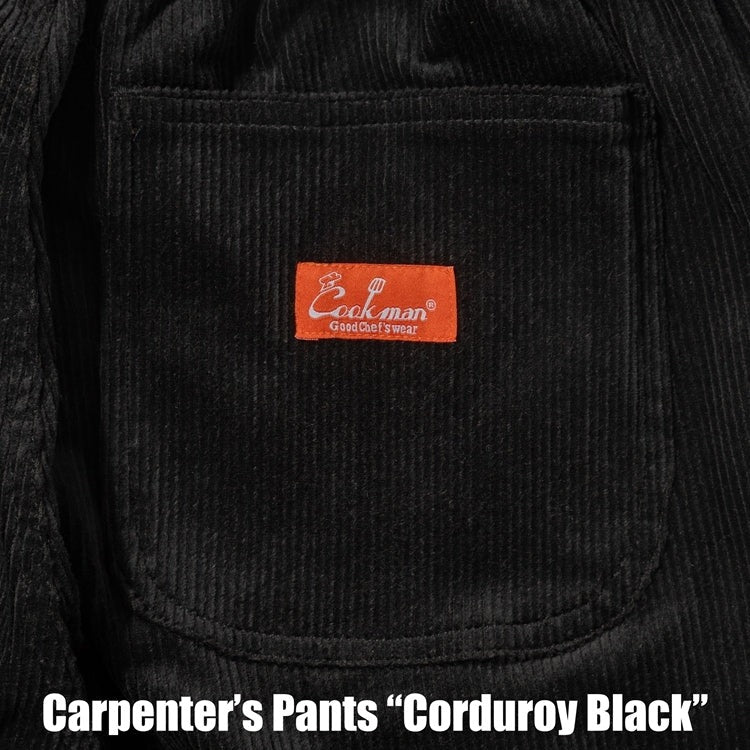 CARPENTER'S PANTS CORDUROY - BLACK