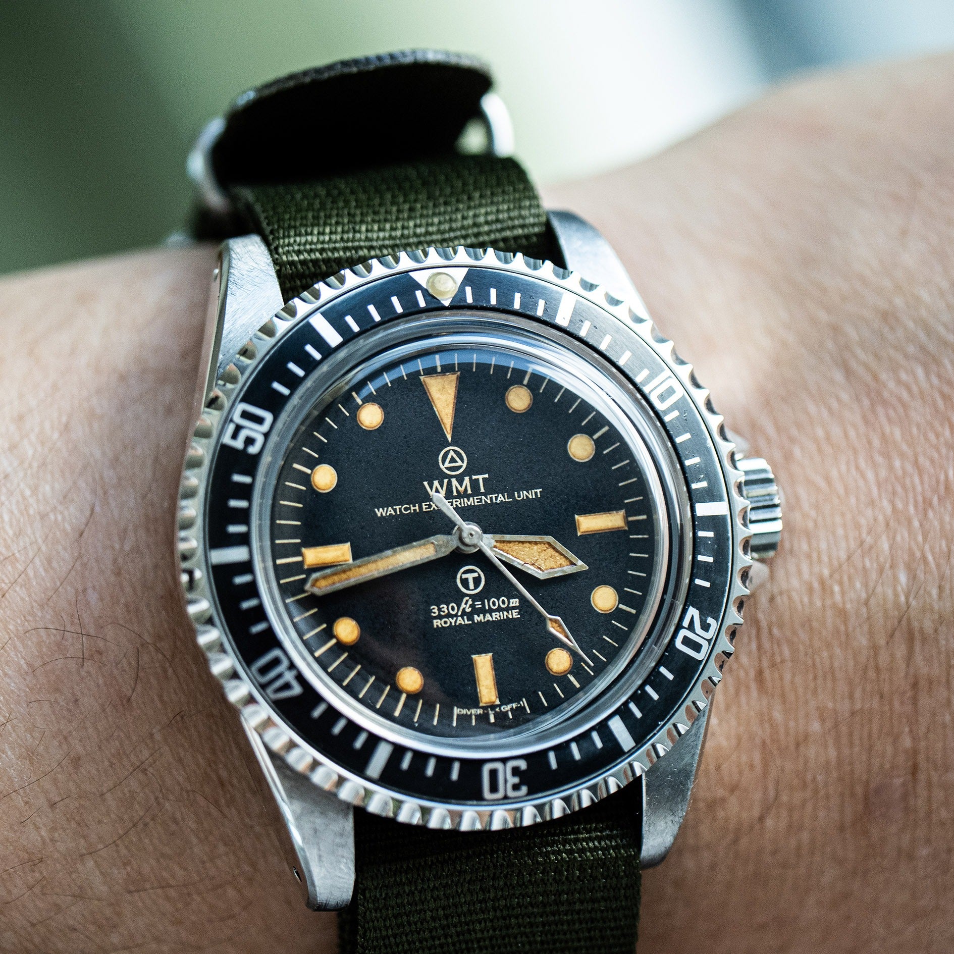 ROYAL MARINE - ROYAL NAVY EDITION / HEAVY AGEDL+Stainless Steel Diver Bracelet