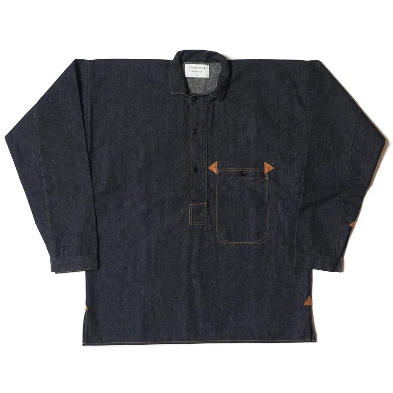 2213 1880 HEAVY LEATHER BOUND JUMPER - INDIGO