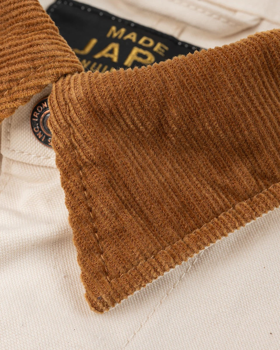 IHJ-148-IVO 10OZ KURASHIKIZOME® ORGANIC COTTON DUCK CHORE JACKET - IVORY