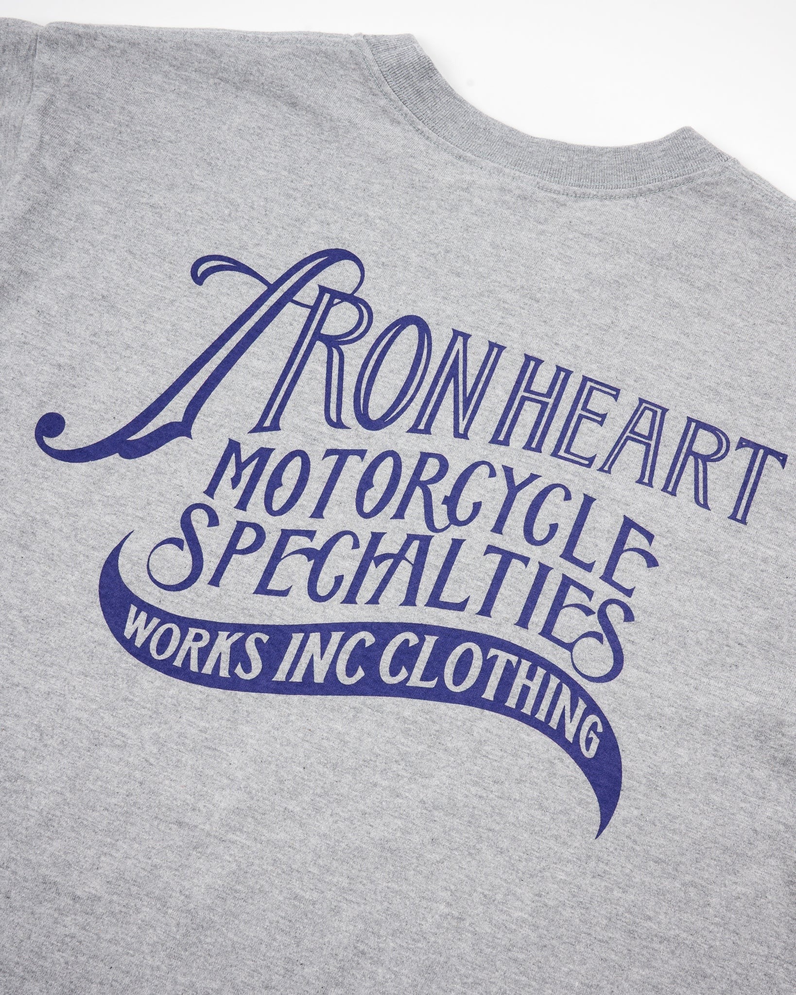 IHT-2501 7.5oz Printed Loopwheel Crew Neck T-Shirt - GREY