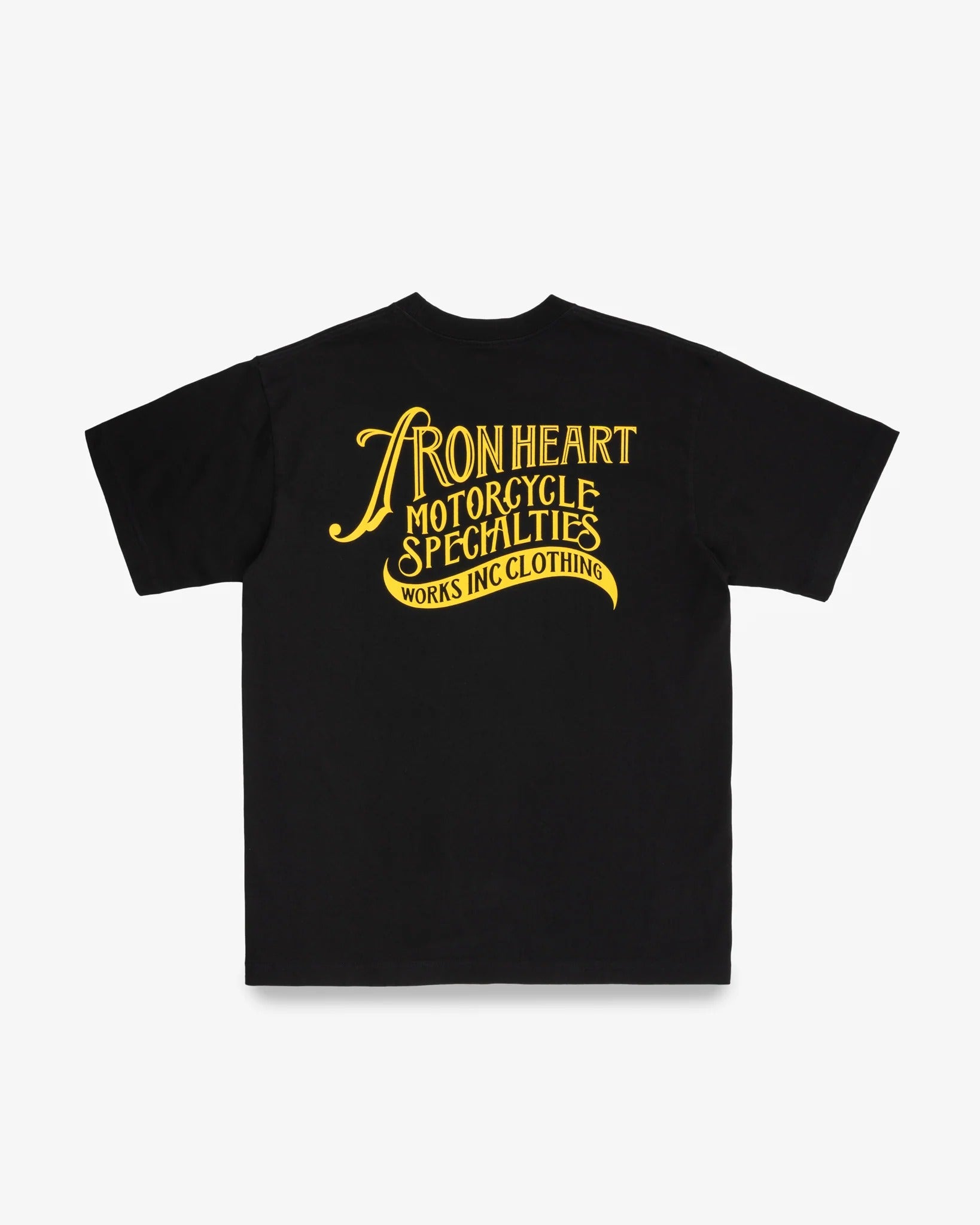 IHT-2501 7.5oz Printed Loopwheel Crew Neck T-Shirt - BLACK