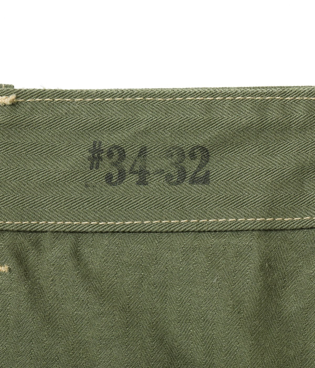 BR42534 U.S. MARINE CORPS M-1941 HERRINGBONE PANTS SHORT LENGTH - OLIVE