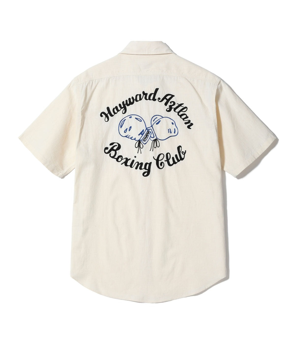 SC39527 CHAMBRAY WORK SHIRT WITH CHAIN ??EMBROIDERED - OFF WHITE