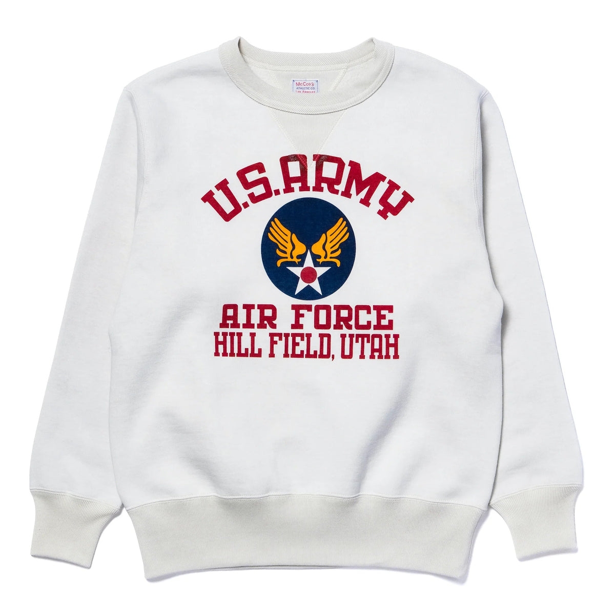 MC25123 MILITARY PRINT SWEATSHIRT / U.S. ARMY AIR FORCE, HILL FIELD