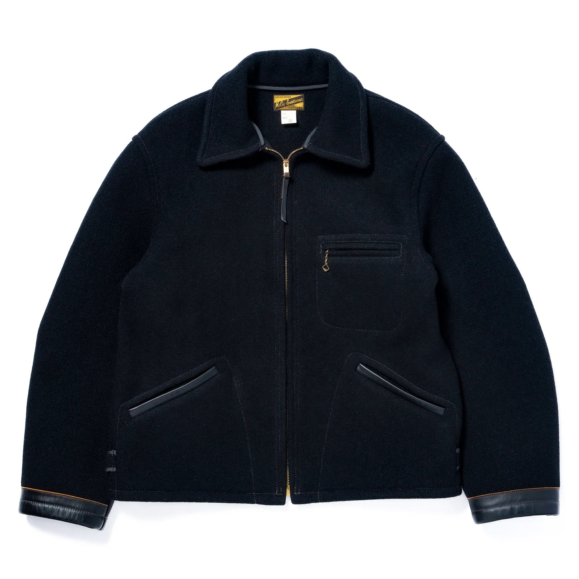 MJ25111 WOOL FIELD SPORTS JACKET - BLACK