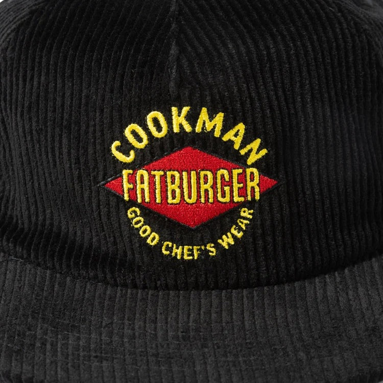 CORDUROY CAP FAT - BLACK