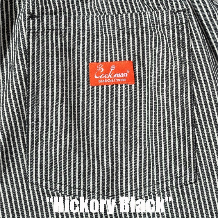 CHEF PANTS HICKORY - BLACK