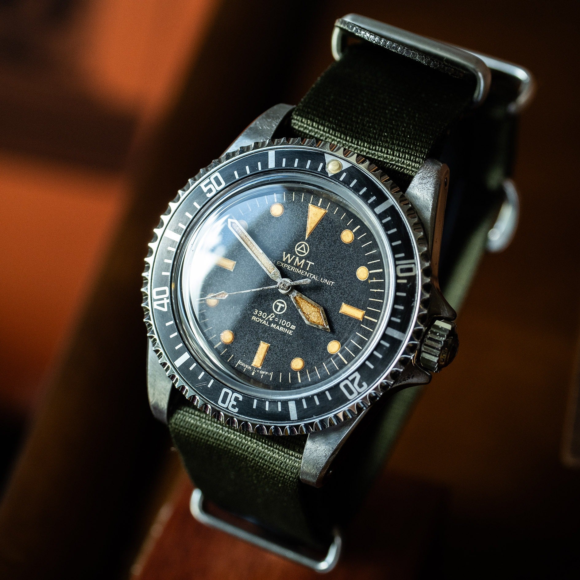 ROYAL MARINE - ROYAL NAVY EDITION / HEAVY AGEDL+Stainless Steel Diver Bracelet