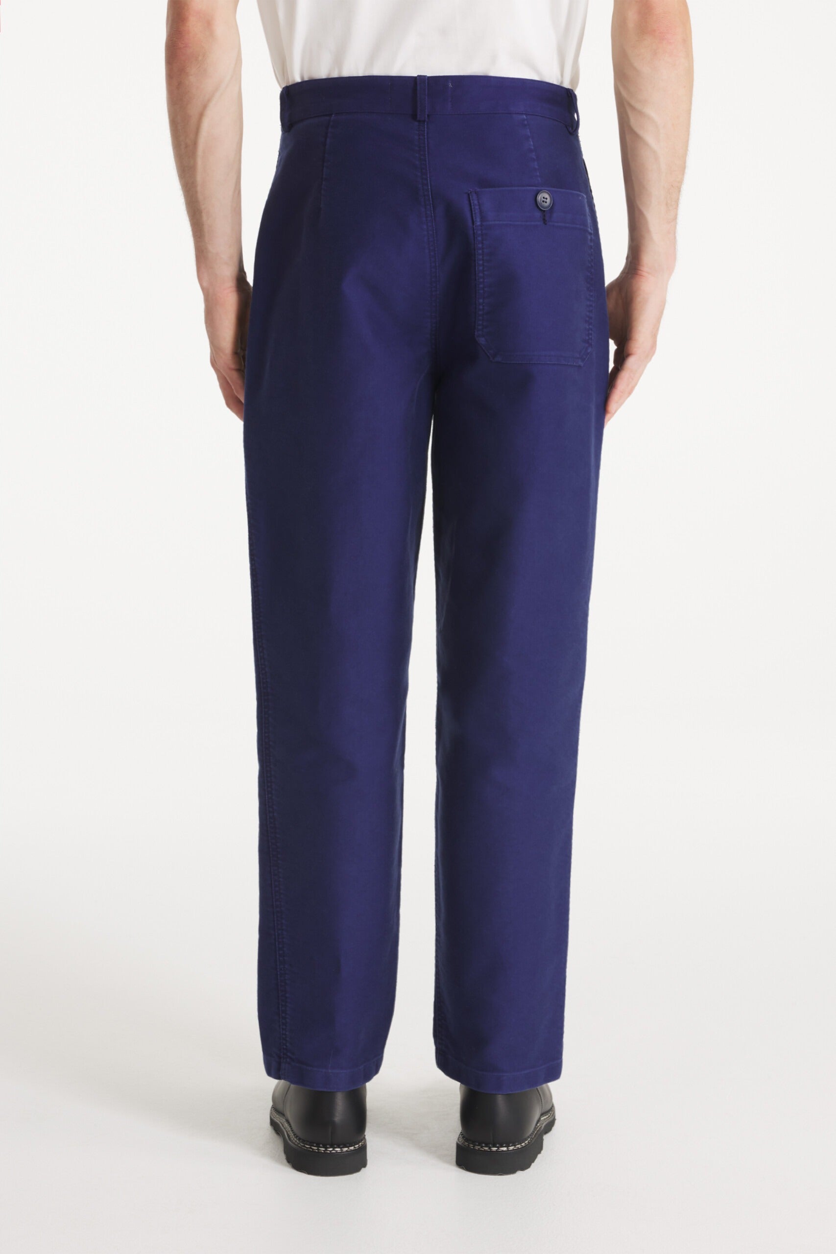 Perig – Wide leg work pants - BLUE