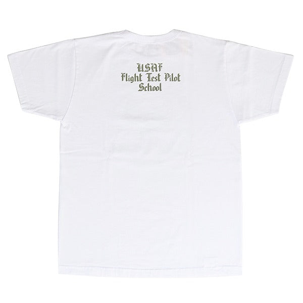 BR79621 T-SHIRT "USAF TEST PILOT SCHOOL" - WHITE