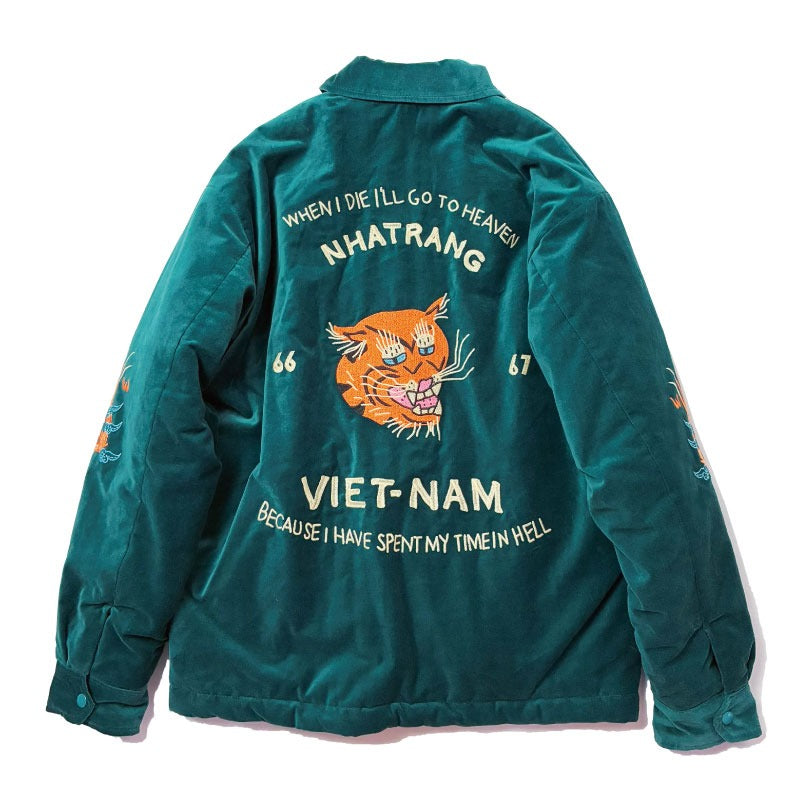51515 REVERSIBLE VIETNAM JACKET - GREEN