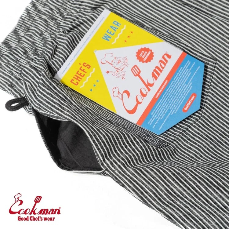 CHEF PANTS HICKORY - BLACK