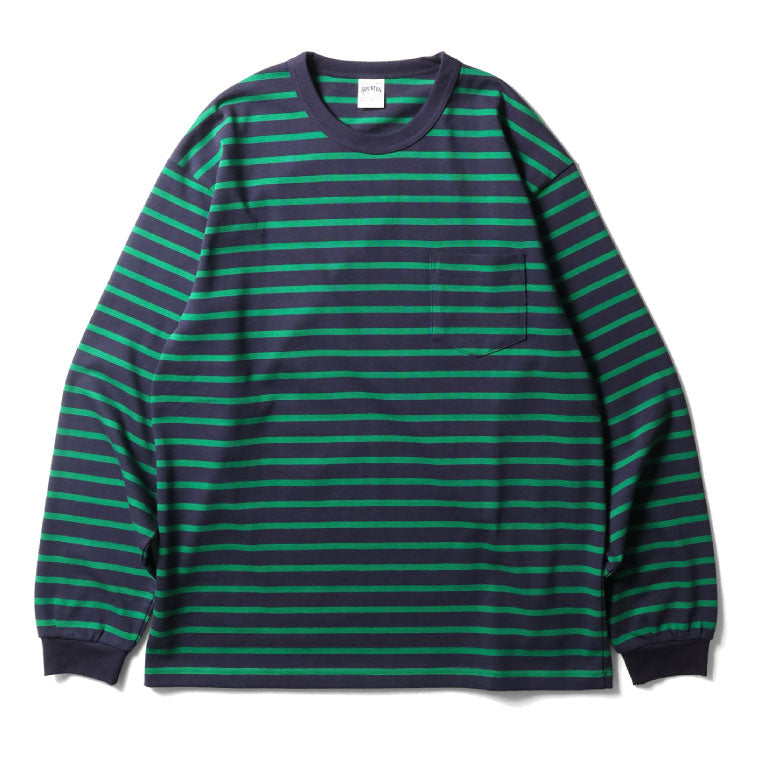 22379 BORDER L/S TEE - GREEN