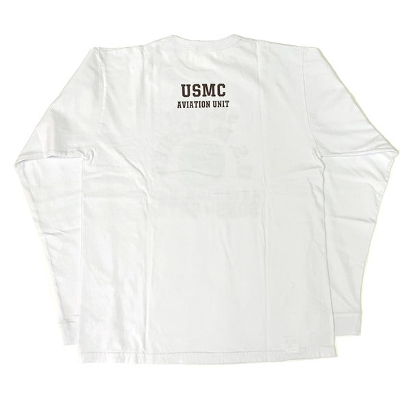 BR69627 LONG SLEEVE T-SHIRT VMF-241 SONS OF SATAN - WHITE