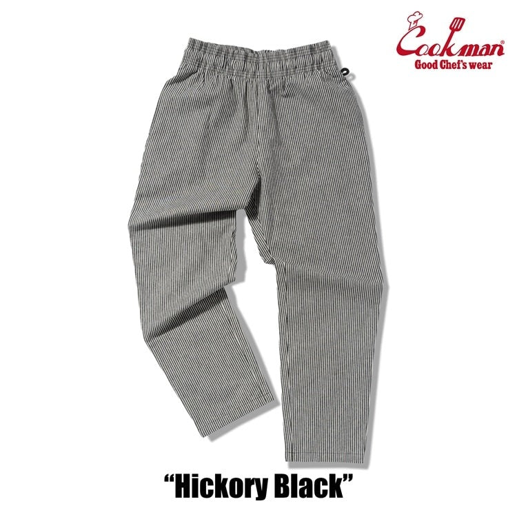CHEF PANTS HICKORY - BLACK