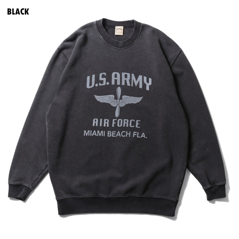 22356 POWDER FROST MILITARY SWEAT (WING) - BLACK